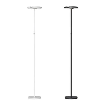 HALF LAMPADA DA TERRA ORIENTABILE IN METALLO BIANCO O NERO LED 30W LUCE 3000K ALTEZZA CM 180 MODERNA