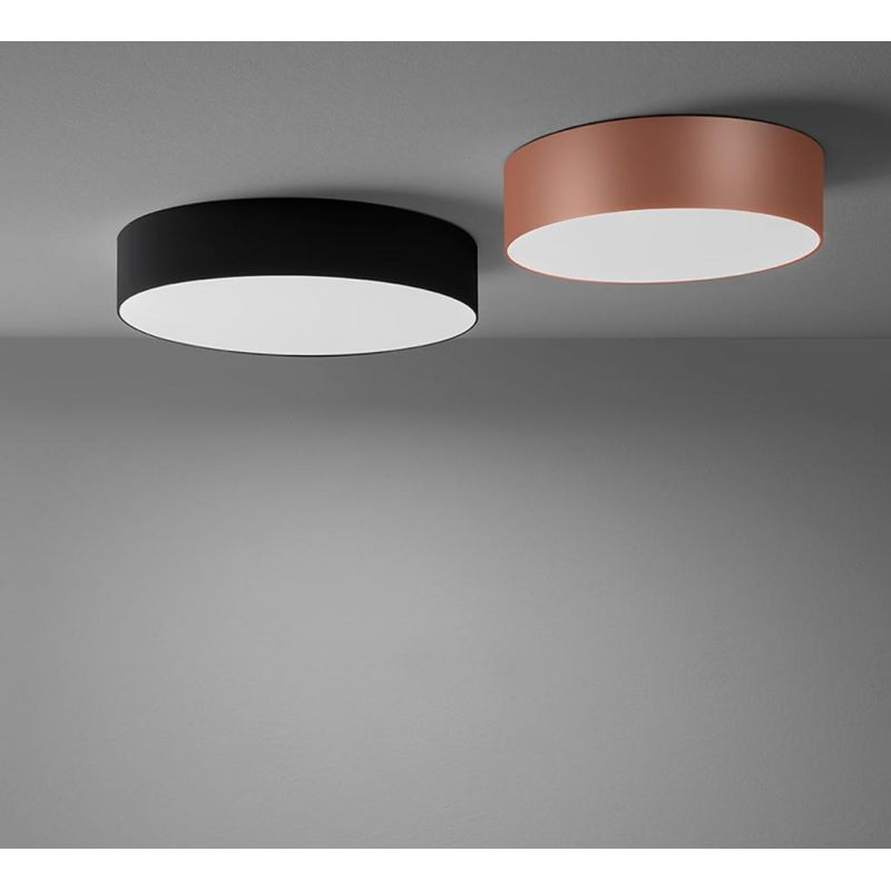 BOX PLAFONIERA ROTONDA D22 CM LED 20W LUCE 3000K-4000K IN METALLO 20 COLORI MODENA