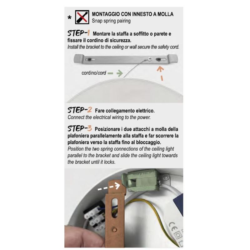 BOX PLAFONIERA ROTONDA D30 CM LED 30W LUCE 3000K-4000K IN METALLO 20 COLORI MODENA