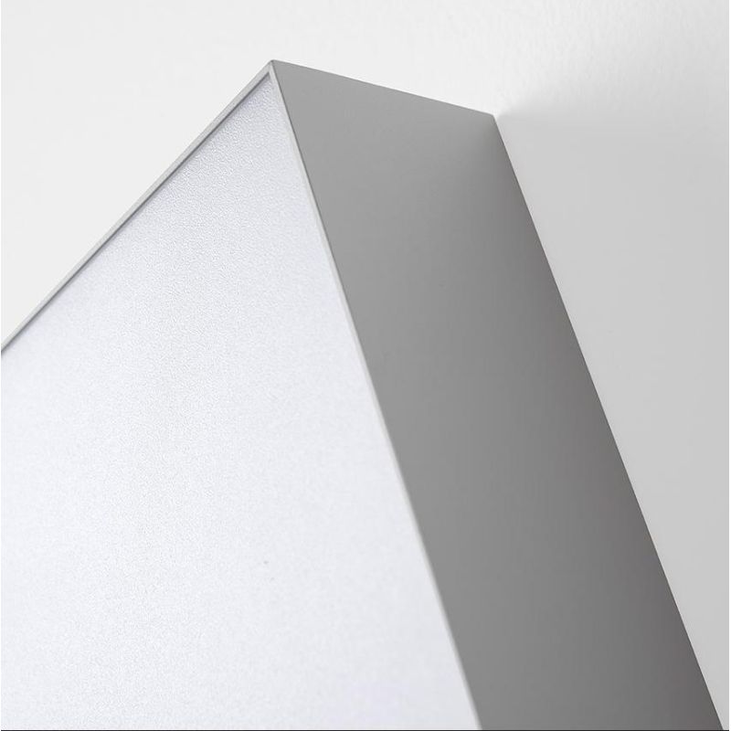 BOX PLAFONIERA QUADRATA CM 30X30 LED 30W LUCE 3000K-4000K IN METALLO 20 COLORI MODERNA