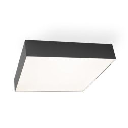 BOX PLAFONIERA QUADRATA CM 40X40 LED 50W LUCE 3000K-4000K IN METALLO 20 COLORI MODERNA
