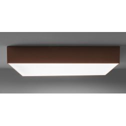 BOX PLAFONIERA QUADRATA CM 50X50 LED 80W LUCE 3000K-4000K IN METALLO 20 COLORI MODERNA