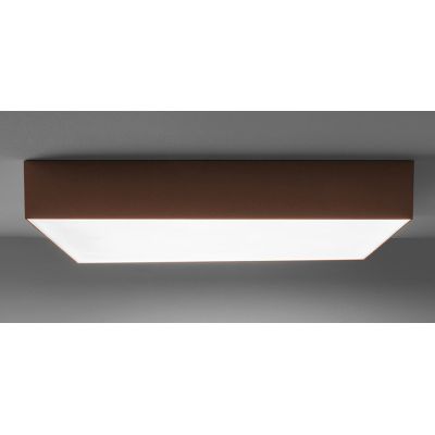 BOX PLAFONIERA QUADRATA CM 50X50 LED 80W LUCE 3000K-4000K IN METALLO 20 COLORI MODERNA
