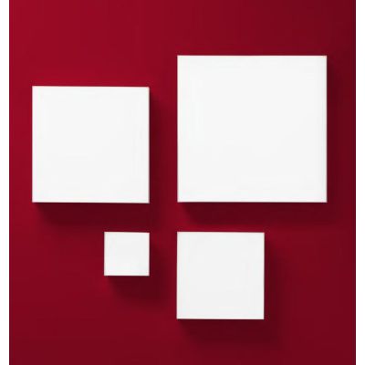 BOX PLAFONIERA QUADRATA CM 50X50 LED 80W LUCE 3000K-4000K IN METALLO 20 COLORI MODERNA