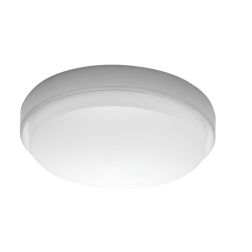 YNDI PLAFONIERA APPLIQUE DA ESTERNO IP65 ROTONDA BIANCA D28 CM LED INTEGRATO K-SWITCH MODERNA