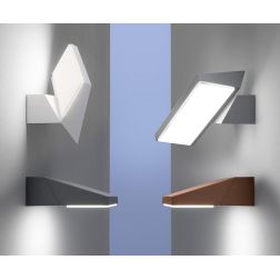 BOB APPLIQUE ORIENTABILE DA ESTERNO IP65 4 COLORI LED 13W LUCE 3000K DESIGN MODERNO