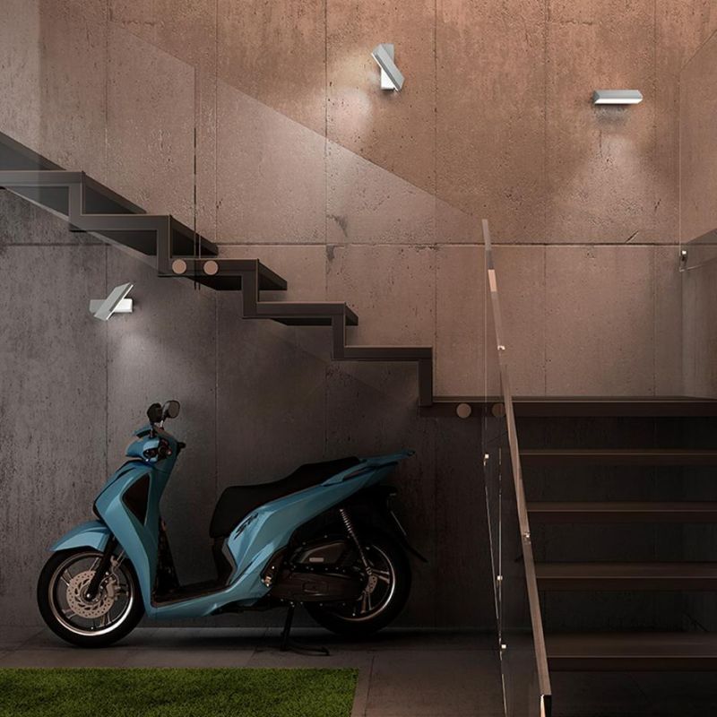 BOB APPLIQUE ORIENTABILE DA ESTERNO IP65 4 COLORI LED 13W LUCE 3000K DESIGN MODERNO