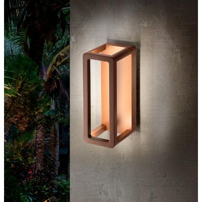SHELL LAMPADA DA PARETE DA ESTERNO IP65 ALLUMINIO 4 COLORI LED 9,5W LUCE 3000K MODERNA
