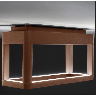 SHELL LAMPADA DA PARETE DA ESTERNO IP65 ALLUMINIO 4 COLORI LED 9,5W LUCE 3000K MODERNA