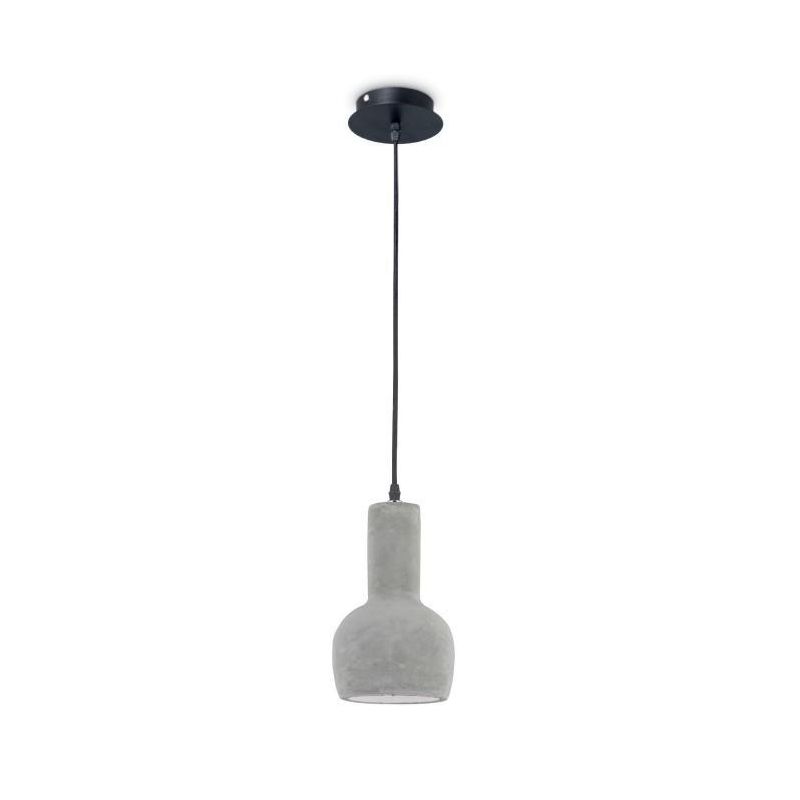 OIL 3 LAMPADARIO A SOSPENSIONE SINGOLA MODERNA IN CEMENTO NEL COLORE GREZZO Ideal Lux - Cristalensi Shop Online