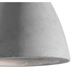 SOSPENSIONE SINGOLA MODERNA A FORMA DI CUPOLA IN CEMENTO NEL COLORE GREZZO DIAMETRO CM 20 CRISTALENSI - Cristalensi Shop Online 2