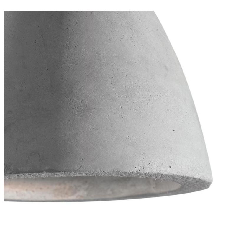 SOSPENSIONE SINGOLA A FORMA DI PIATTO MODERNA IN CEMENTO NEL COLORE GREZZO DIAMETRO CM 25 CRISTALENSI - Cristalensi Shop Online