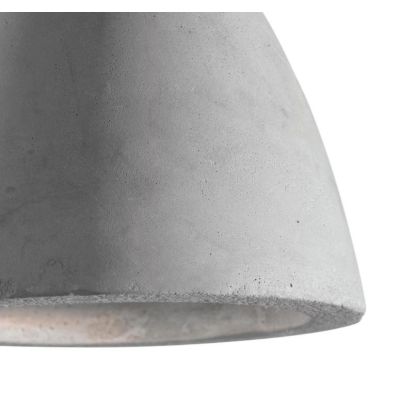 SOSPENSIONE SINGOLA A FORMA DI PIATTO MODERNA IN CEMENTO NEL COLORE GREZZO DIAMETRO CM 25 CRISTALENSI - Cristalensi Shop Online