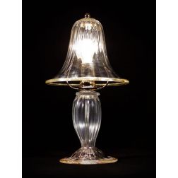 LAGUNA LUMETTO STILE CLASSICO IN VETRO DI MURANO TRASPARENTE OPPURE FINITURA ORO LAVORATO A MANO MADE IN ITALY