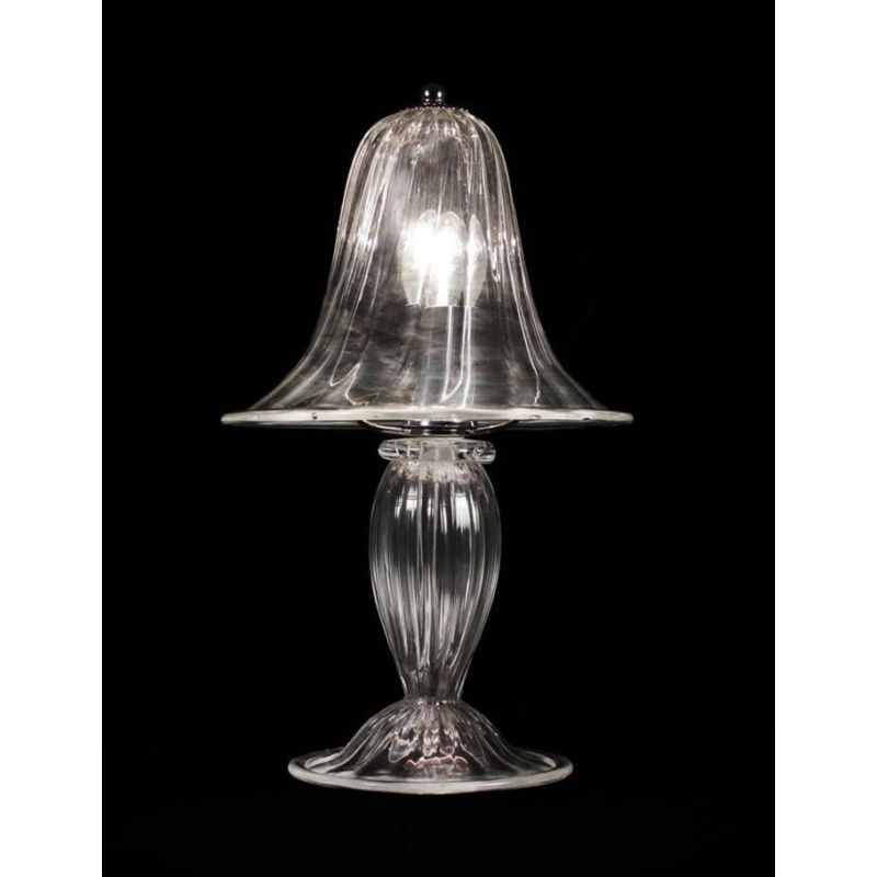 LAGUNA LUMETTO STILE CLASSICO IN VETRO DI MURANO TRASPARENTE OPPURE FINITURA ORO LAVORATO A MANO MADE IN ITALY