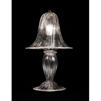 LAGUNA LUMETTO STILE CLASSICO IN VETRO DI MURANO TRASPARENTE OPPURE FINITURA ORO LAVORATO A MANO MADE IN ITALY