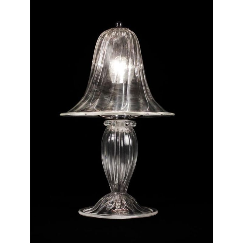 RONDO' LUMETTO PICCOLO H30 CM IN VETRO DI MURANO RIGADIN LAVORATO A MANO 2 FINITURE COLORE MADE IN ITALY