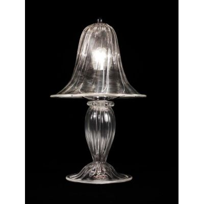 RONDO' LUMETTO PICCOLO H30 CM IN VETRO DI MURANO RIGADIN LAVORATO A MANO 2 FINITURE COLORE MADE IN ITALY