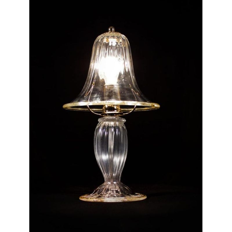 RONDO' LUMETTO PICCOLO H30 CM IN VETRO DI MURANO RIGADIN LAVORATO A MANO 2 FINITURE COLORE MADE IN ITALY