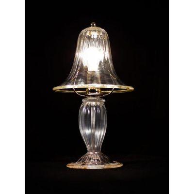 RONDO' LUMETTO PICCOLO H30 CM IN VETRO DI MURANO RIGADIN LAVORATO A MANO 2 FINITURE COLORE MADE IN ITALY