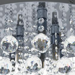 ALMONTE PLAFONIERA CON CRISTALLI A LED DOPPIO ISOLAMENTO A LED EGLO - Cristalensi Shop Online 2