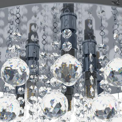 ALMONTE PLAFONIERA CON CRISTALLI A LED DOPPIO ISOLAMENTO A LED EGLO - Cristalensi Shop Online