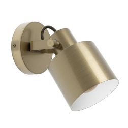 SOUTHERY FARETTO IN ACCIAIO FINITURA ORO ORIENTABILE LAMPADINA ATTACCO E27 ESCLUSA DESIGN MODERNO