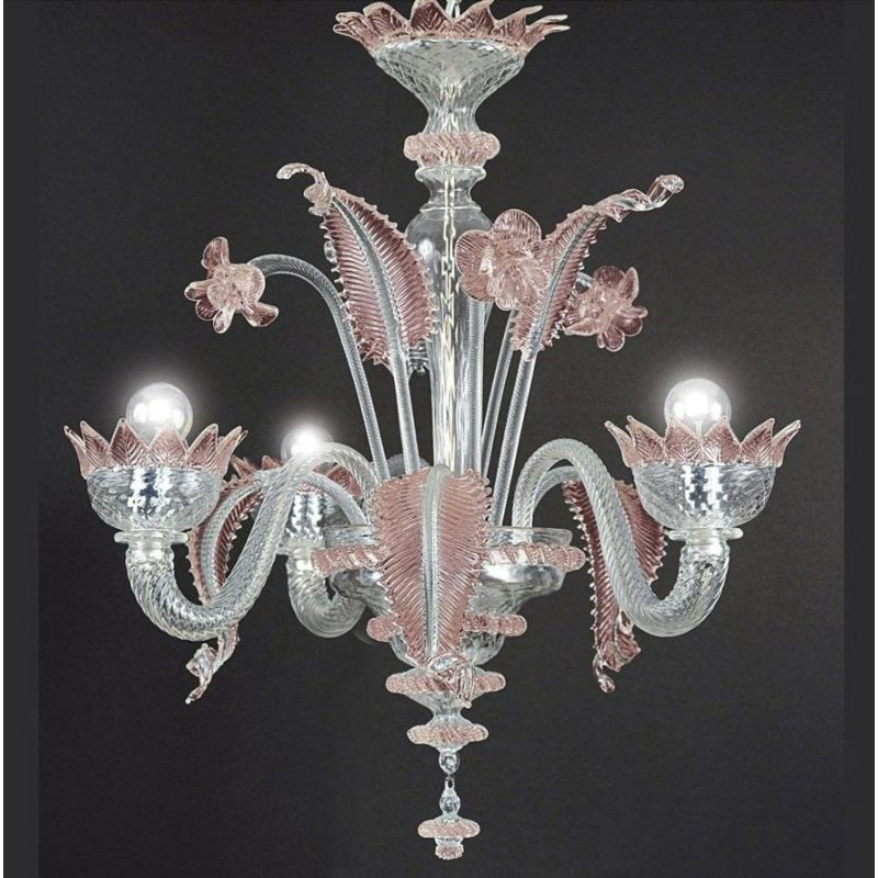 MURANO MICRO LAMPADARIO 3 LUCI IN VETRO DI MURANO LAVORATO A MANO 8 COLORI MADE IN ITALY