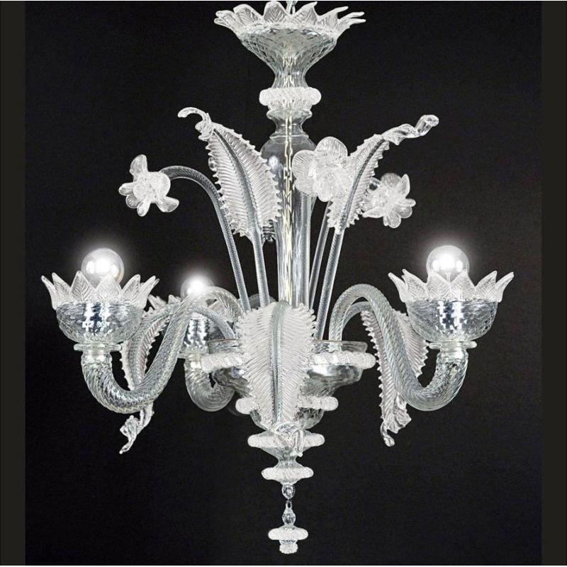 MURANO MICRO LAMPADARIO 3 LUCI IN VETRO DI MURANO LAVORATO A MANO 8 COLORI MADE IN ITALY