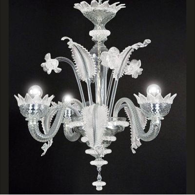 MURANO MICRO LAMPADARIO 3 LUCI IN VETRO DI MURANO LAVORATO A MANO 8 COLORI MADE IN ITALY