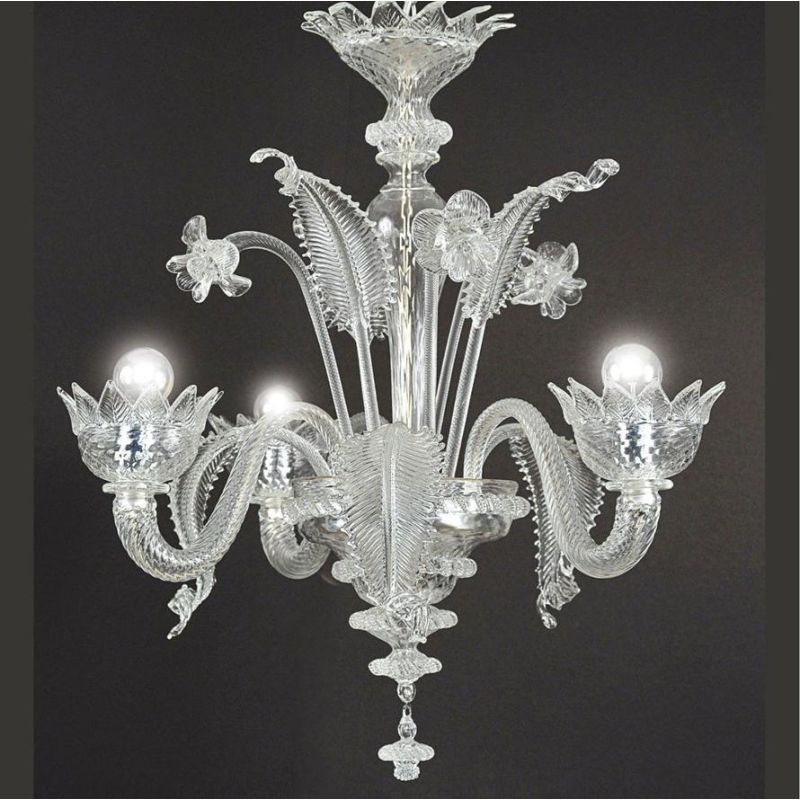 MURANO MICRO LAMPADARIO 3 LUCI IN VETRO DI MURANO LAVORATO A MANO 8 COLORI MADE IN ITALY