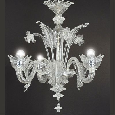 MURANO MICRO LAMPADARIO 3 LUCI IN VETRO DI MURANO LAVORATO A MANO 8 COLORI MADE IN ITALY