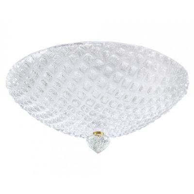LAGUNAR PLAFONIERA D44 CM IN CRISTALLO GRANIGLIA DI MURANO DESIGN MODERNO CONTEMPORANEO