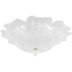 FIORE PLAFONIERA IN VETRO DI MURANO TRASPARENTE O AMBRA D50 CM CLASSICA CONTEMPORANEA 2