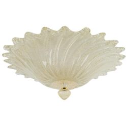 STELLA PLAFONIERA D50 CM IN VETRO DI MURANO GRANIGLIA TRASPARENTE O AMBRA CLASSICA CONTEMPORANEA