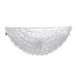 LAGUNAR APPLIQUE MEZZALUNA IN CRISTALLO GRANIGLIA DI MURANO TRASPARENTE O ORO 24K CLASSICA