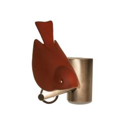 CHIRP APPLIQUE A FORMA DI UCCELLINO IP55 TERRACOTTA 4 COLORI LED 4W LUCE 2700K ORIGINALE