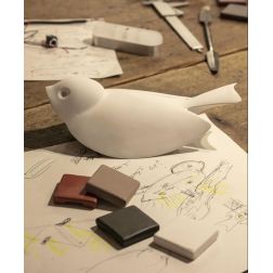 CHIRP APPLIQUE A FORMA DI UCCELLINO IP55 TERRACOTTA 4 COLORI LED 4W LUCE 2700K ORIGINALE 2