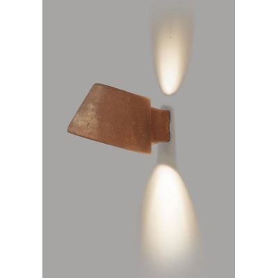 TOBO APPLIQUE UP & DOWN IN TERRACOTTA DI 3 COLORI IP55 LED 6.5W LUCE 2700K-3000K MADE IN ITALY