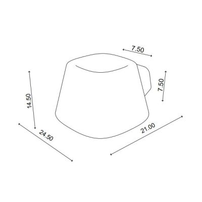 TOBO APPLIQUE UP & DOWN IN TERRACOTTA DI 3 COLORI IP55 LED 6.5W LUCE 2700K-3000K MADE IN ITALY