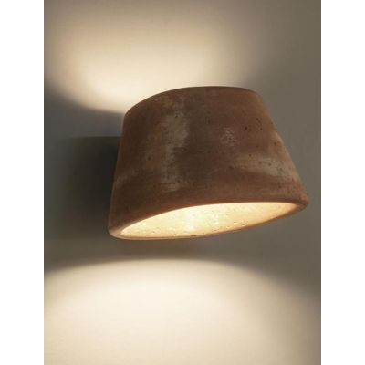 TOBO APPLIQUE UP & DOWN IN TERRACOTTA DI 3 COLORI IP55 LED 6.5W LUCE 2700K-3000K MADE IN ITALY