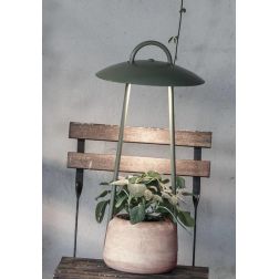 SIESTA LANTERNA DA GIARDINO CON BATTERIA RICARICABILE IP55 LED 1.5W LUCE 2700K H60 CM TERRACOTTA 3 COLORI 2