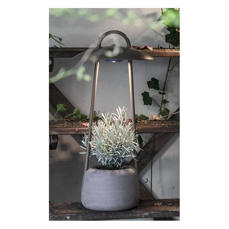 SIESTA LANTERNA DA GIARDINO CON BATTERIA RICARICABILE IP55 LED 1.5W LUCE 2700K H60 CM TERRACOTTA 3 COLORI