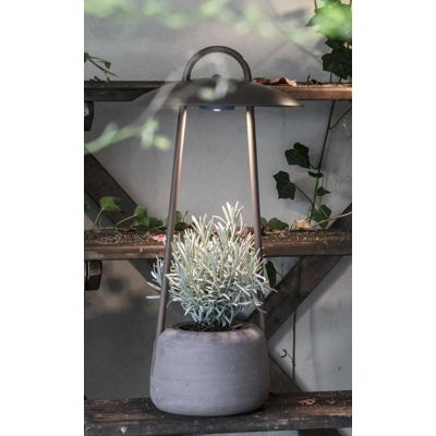 SIESTA LANTERNA DA GIARDINO CON BATTERIA RICARICABILE IP55 LED 1.5W LUCE 2700K H60 CM TERRACOTTA 3 COLORI