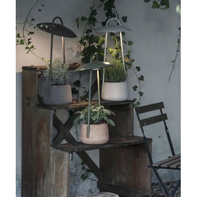 SIESTA LANTERNA DA GIARDINO CON BATTERIA RICARICABILE IP55 LED 1.5W LUCE 2700K H60 CM TERRACOTTA 3 COLORI