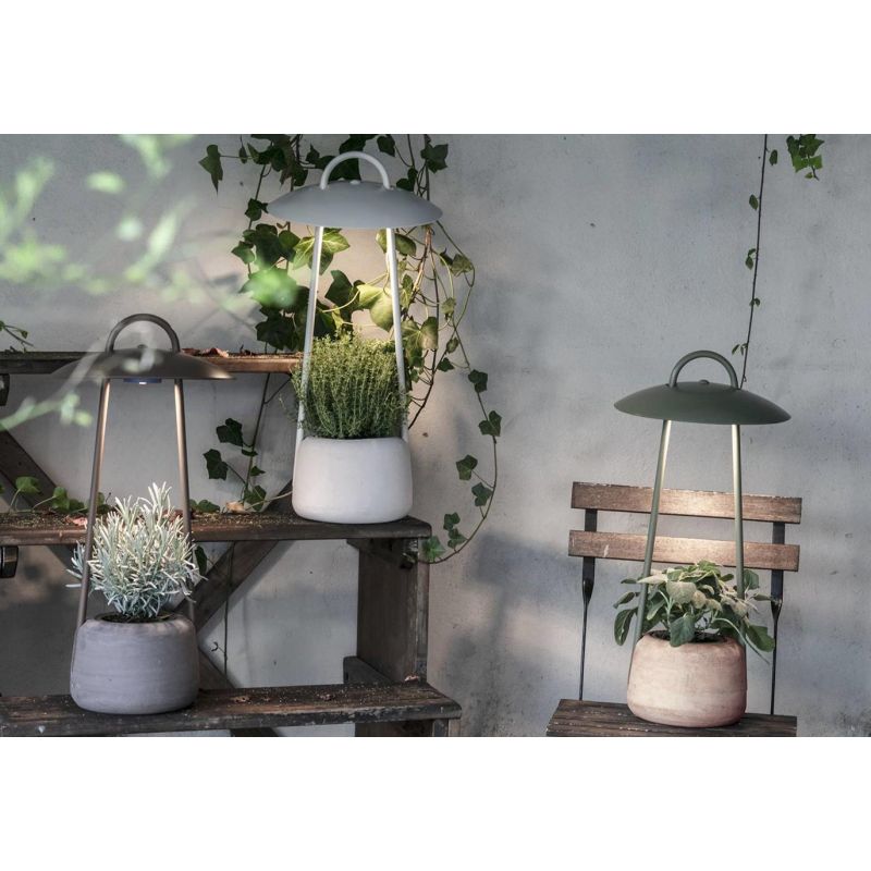 SIESTA LANTERNA DA GIARDINO CON BATTERIA RICARICABILE IP55 LED 1.5W LUCE 2700K H60 CM TERRACOTTA 3 COLORI