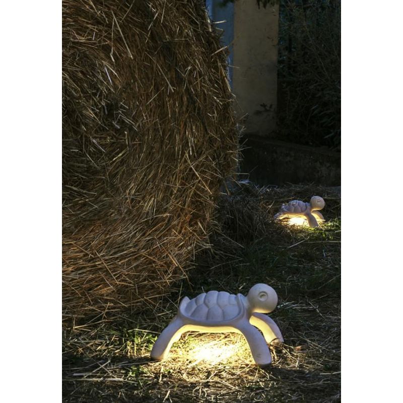 CAMILLA LAMPADA DA GIARDINO A FORMA DI TARTARUGA BATTERIA RICARICABILE IP55 LED 1.5W LUCE 2700K TOUCH DIMMER 3 COLORI