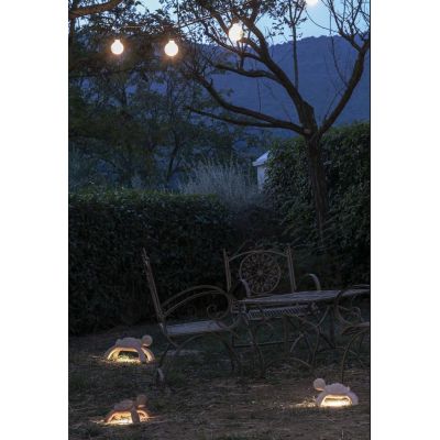 CAMILLA LAMPADA DA GIARDINO A FORMA DI TARTARUGA BATTERIA RICARICABILE IP55 LED 1.5W LUCE 2700K TOUCH DIMMER 3 COLORI