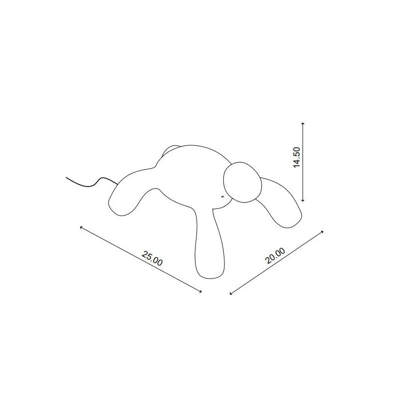 CAMILLA LAMPADA DA GIARDINO A FORMA DI TARTARUGA BATTERIA RICARICABILE IP55 LED 1.5W LUCE 2700K TOUCH DIMMER 3 COLORI