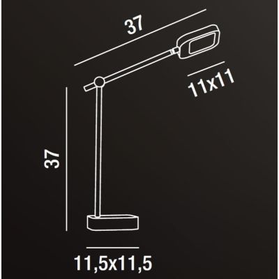 ICON LAMPADA LED 8W TOUCH DIMMER PORTA USB BRACCIO ORIENTABILE LUCE 3000-4500-6500K MODERNA